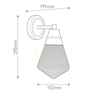 Wall lamp WILLARD - 1 light source - Urban brown QUINTIESSE 2 Wall lamp WILLARD - 1 light source - Urban brown QUINTIESSE small 2