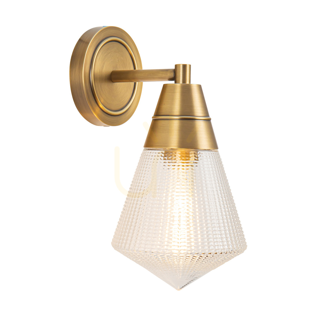 Wall lamp WILLARD - 1 light source - Vintage brass QUINTIESSE