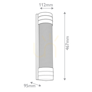 Linear Wall Light WILLARD Quintiesse 2×E27 Vintage Brass Prismatic Glass 46.7 cm small 2