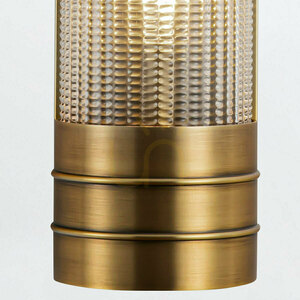 Linear Wall Light WILLARD Quintiesse 2×E27 Vintage Brass Prismatic Glass 46.7 cm small 4