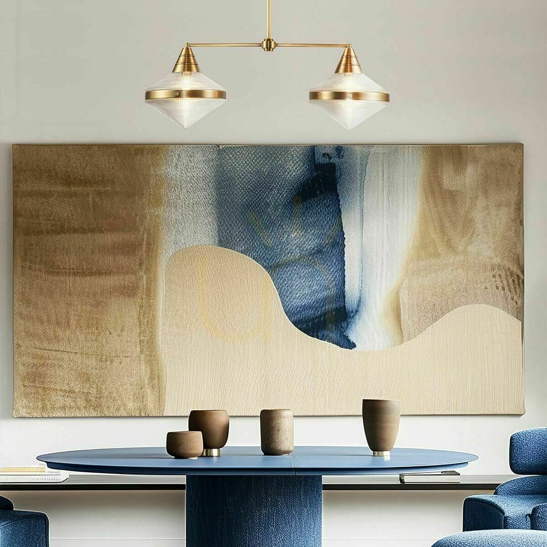 Display WILLARD island lamp - 2 light sources - Vintage brass QUINTIESSE WILLARD island lamp - 2 light sources - Vintage brass QUINTIESSE