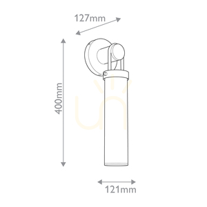 Quintiesse WYNWOOD (Alora) 1-light wall light, vintage brass, opal glass shade, E27 small 2