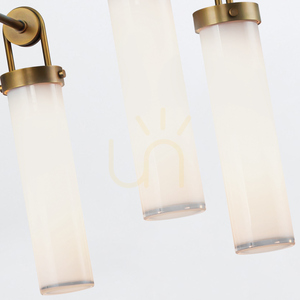 WYNWOOD chandelier - 6 light sources - Vintage brass QUINTIESSE small 4