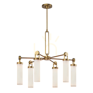 WYNWOOD chandelier - 6 light sources - Vintage brass QUINTIESSE small 0