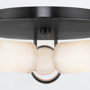 Wynwood 3-light flush ceiling light, Urban Bronze Quintiesse small 4