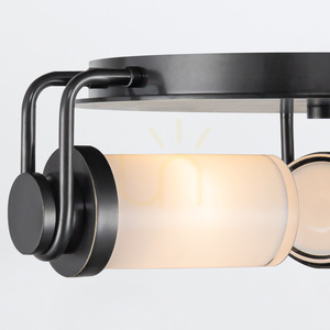 Wynwood 3-light flush ceiling light, Urban Bronze Quintiesse small 5