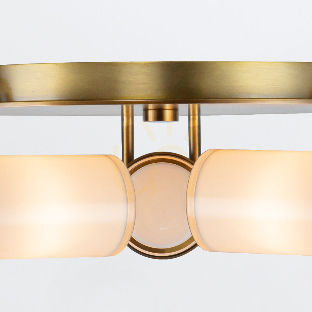 Show Plafond WYNWOOD - 3 light sources - Vintage brass QUINTIESSE Plafond WYNWOOD - 3 light sources - Vintage brass QUINTIESSE