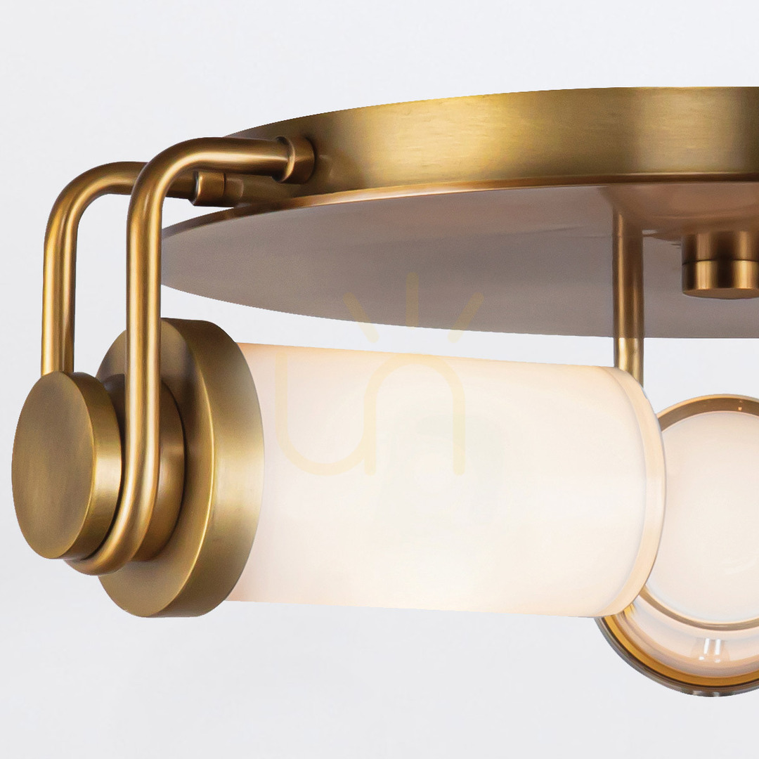 Check Plafond WYNWOOD - 3 light sources - Vintage brass QUINTIESSE Plafond WYNWOOD - 3 light sources - Vintage brass QUINTIESSE
