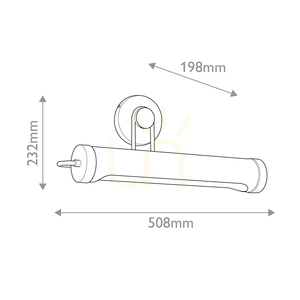 Quintiesse Wynwood medium picture light 2×E27 50.8 cm urban bronze small 2