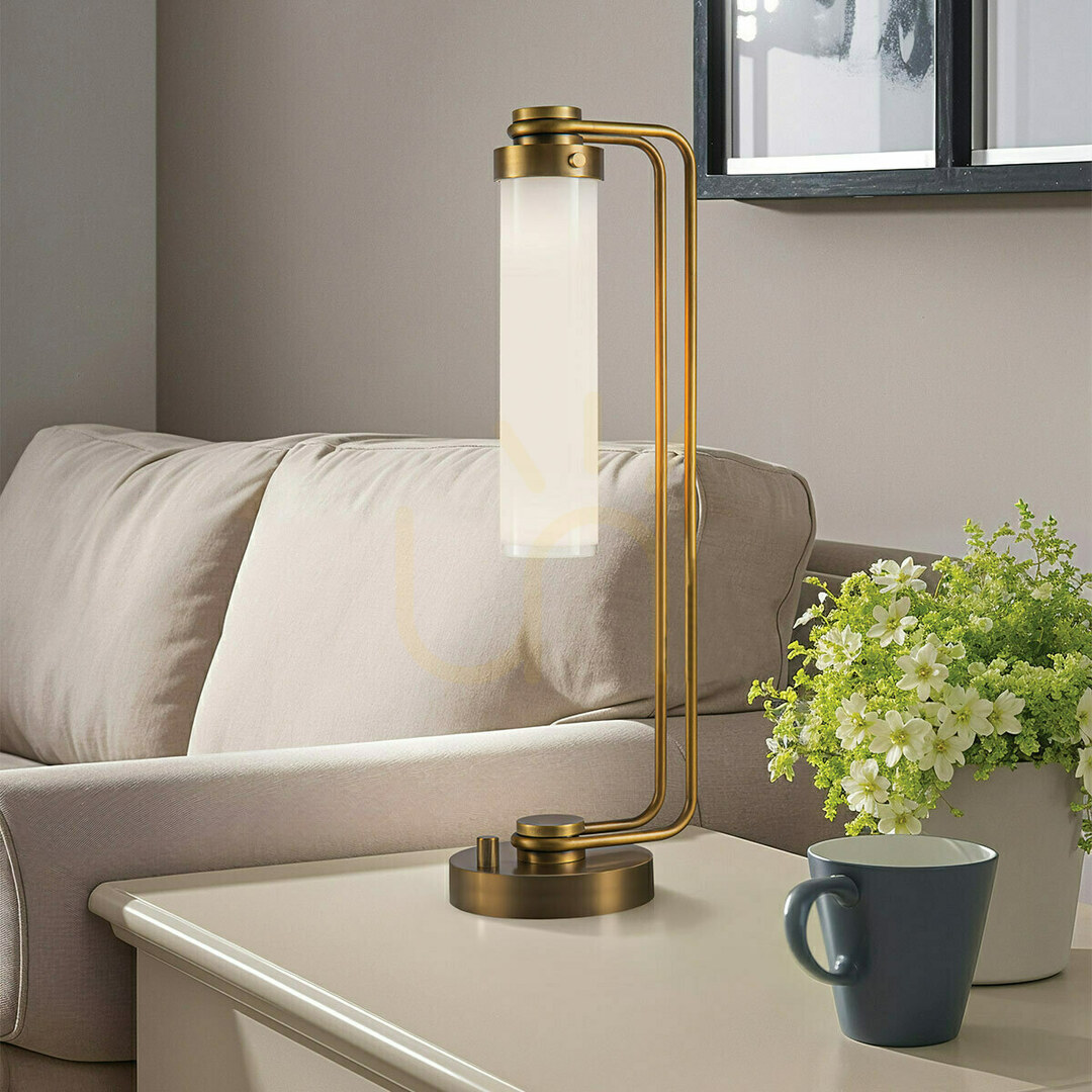 View WYNWOOD table lamp - 1 light source - Vintage brass QUINTIESSE WYNWOOD table lamp - 1 light source - Vintage brass QUINTIESSE