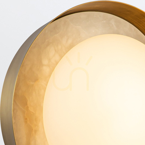 Check LED wall lamp ALONSO - Vintage brass QUINTIESSE