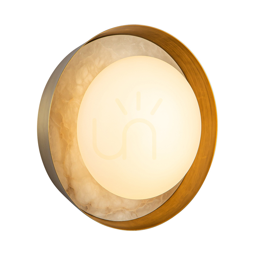 LED wall lamp ALONSO - Vintage brass QUINTIESSE