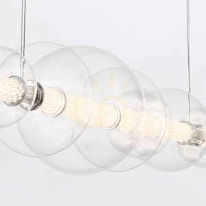 ATOMO island lamp - 7 light sources - Polished chrome QUINTIESSE 7 ATOMO island lamp - 7 light sources - Polished chrome QUINTIESSE small 7