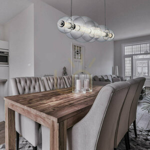 ATOMO island lamp - 7 light sources - Polished chrome QUINTIESSE 8 ATOMO island lamp - 7 light sources - Polished chrome QUINTIESSE small 8