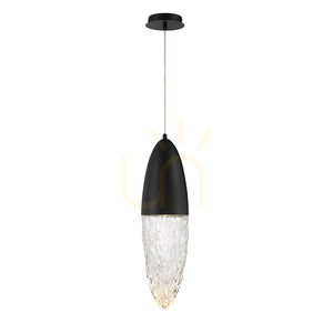 ECROU pendant lamp - Matte black QUINTIESSE small 1