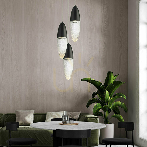 Check ECROU pendant lamp - Matte black QUINTIESSE