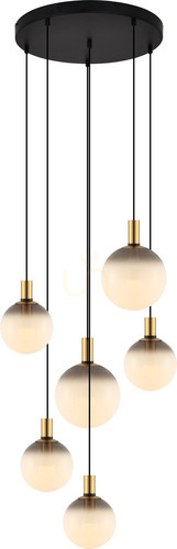 Check Pendant lamp Zuma Line NUA DU31774/6L black 6xE27