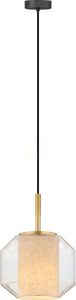 Pendant lamp Zuma Line SOLIX DU32201/1L black 1xE27 small 0