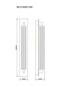 Wall lamp Zuma Line DORIA WL31926/13W black 1xLED small 1