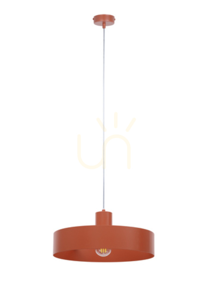 Pendelleuchte Sigma RIF 1 L ziegelrot E27 35 cm Stahl SKU 41435