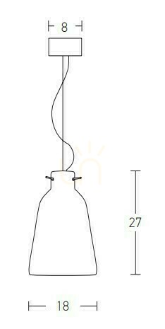 Check Clay Pendant Light Zambelis Beige 18 cm E27