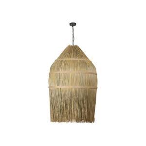 Pendant Light Zambelis Rattan Straw Beige 60 cm E27 small 1