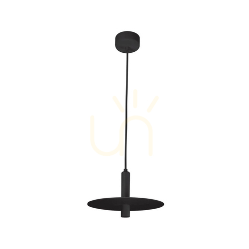 Check Zambelis LED Pendant Light 7W Black Sandy 26 cm Metal Warm White