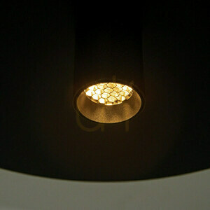 Zambelis LED Pendant Light 7W Black Sandy 26 cm Metal Warm White small 4