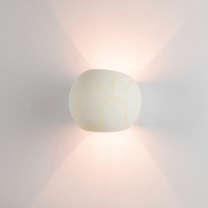 Zambelis 180028 White Gypsum Wall Light G9 1×25 W small 0