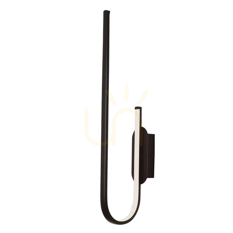 Wandleuchte LED 18W 3000K Schwarz Zambelis dimmbar wandlampe modern