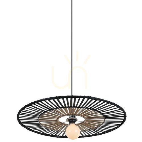 Check Zambelis Bamboo Black Pendant Light 1xE27 Ø60 cm