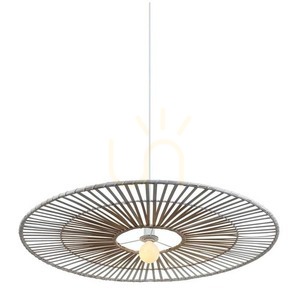Zambelis Pendant Light Bamboo Metal White E27 40 cm small 0