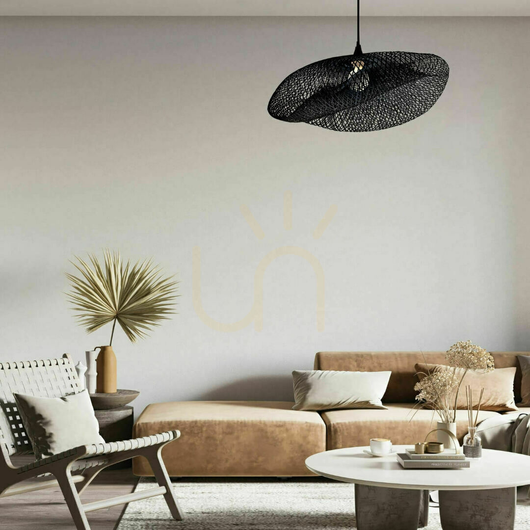 Zambelis Black Bamboo Pendant Light E27 1x40W