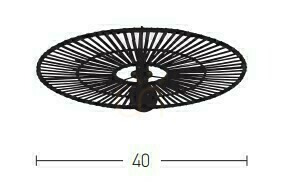 Check Ceiling Light Zambelis White Bamboo 40 cm E27 1x40W