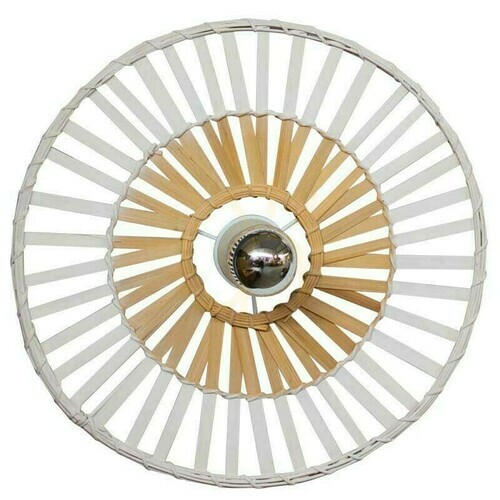 Check Ceiling Light Zambelis White Bamboo 40 cm E27 1x40W