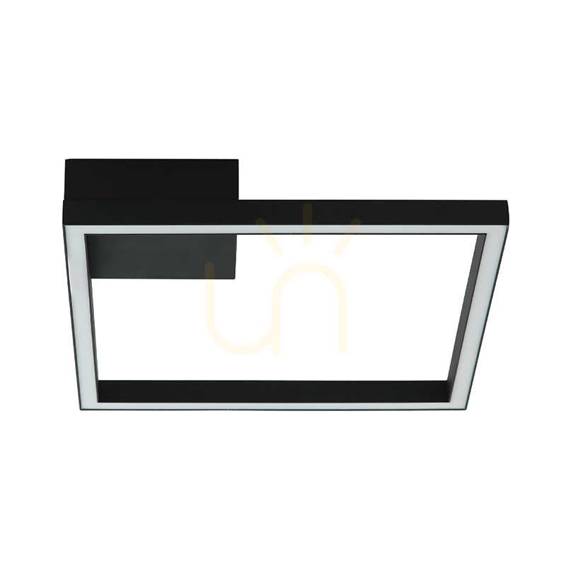 Zambelis LED Wall Light 12W 3000K Dimmable Sandy Black Aluminum Acryli