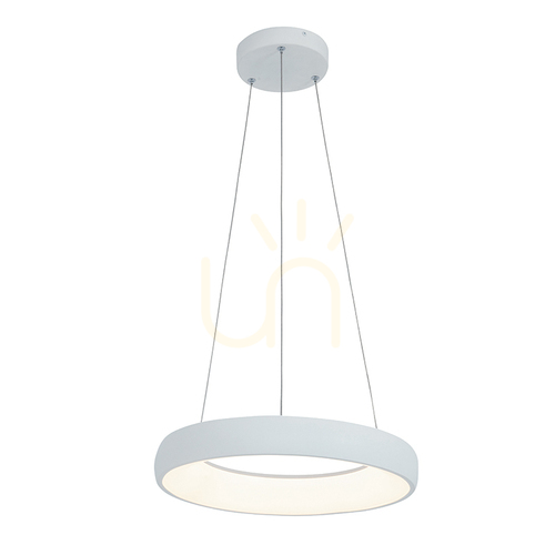Check Zambelis LED Pendant Light 30W 3000K Dimmable Sandy White Aluminium Acrylic 40 cm