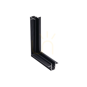 Vertical 90° Corner Connector Zambelis 2083B-C1 for 48 V Trimless Magnetic Track, Sandy Black small 0