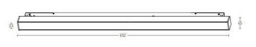 Check Magnetic Linear 4000k Black 20W Dali Dimmable ZAMBELIS