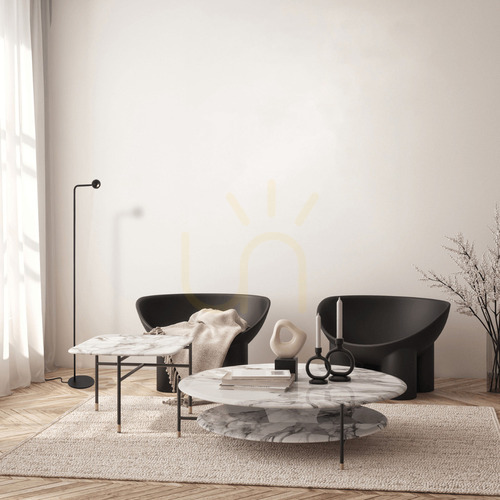 Check Floor Lamp 5W 3000k Aluminum &amp;metal 3000k Sandy Black ZAMBELIS
