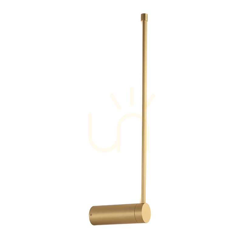 Zambelis LED Wall Lamp 12W 3000K Gold Matt Aluminum White Opal 60 cm