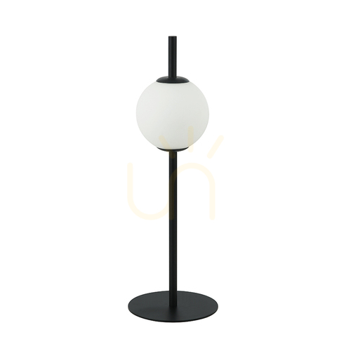Check LED Table Light 6W 3000k Glass & metal White+black ZAMBELIS