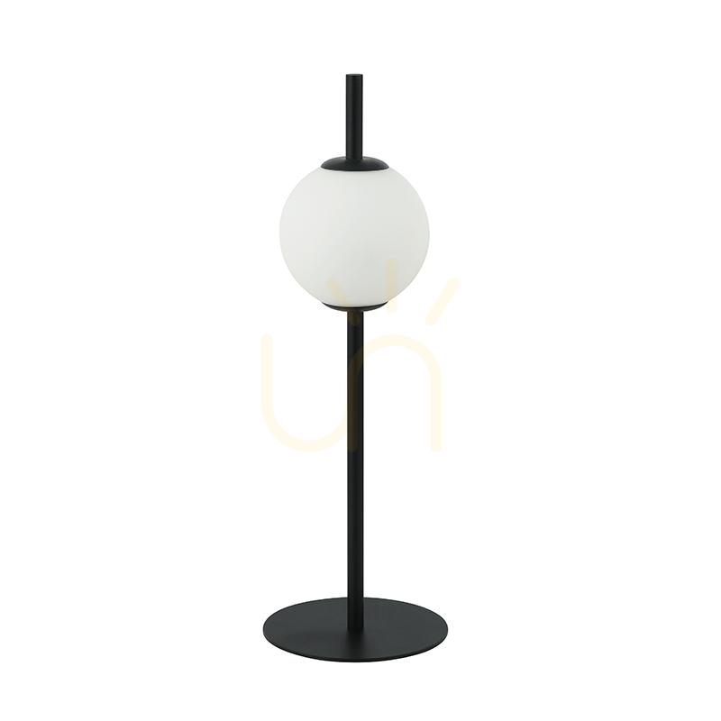 LED Table Light 6W 3000k Glass &metal White+black ZAMBELIS
