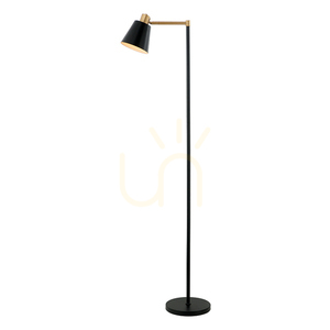 Floor Lamp E27 MAX 25W Iron Black -gold Color Class I ON OFF Switch ZAMBELIS small 3
