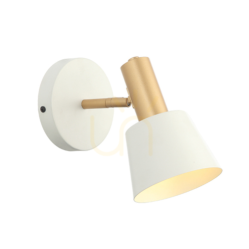 Check Zambelis Wall Lamp E14 White Gold Metal 12 cm