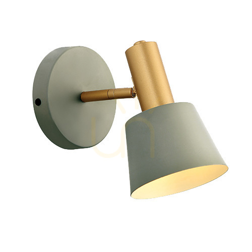 Check Wall Lamp Zambelis E14 25W Grey Gold Metal Ø12 cm