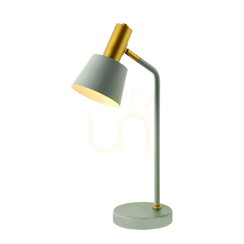 Table Lamp E14 MAX 25W Iron Grey-gold ON OFF Switch ZAMBELIS