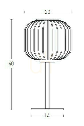 Check Table Lamp E27 MAX 40W Glass Material White &amp; Brass ON OFF Switch ZAMBELIS