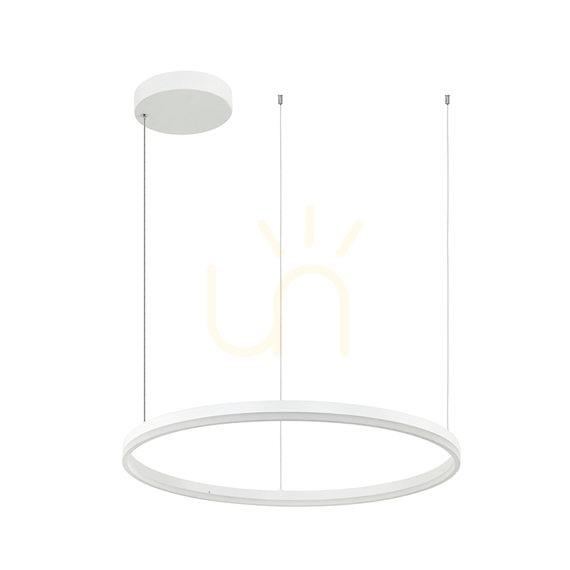 55W LED Pendant Light 55W 3000k Aluminum & Acrylic Dimmable Down Light White ZAMBELIS