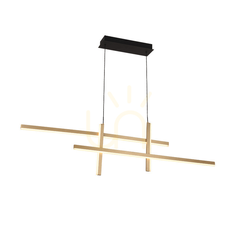 Pendelleuchte Zambelis LED 41W 3000K Gold matt Aluminium 119 cm